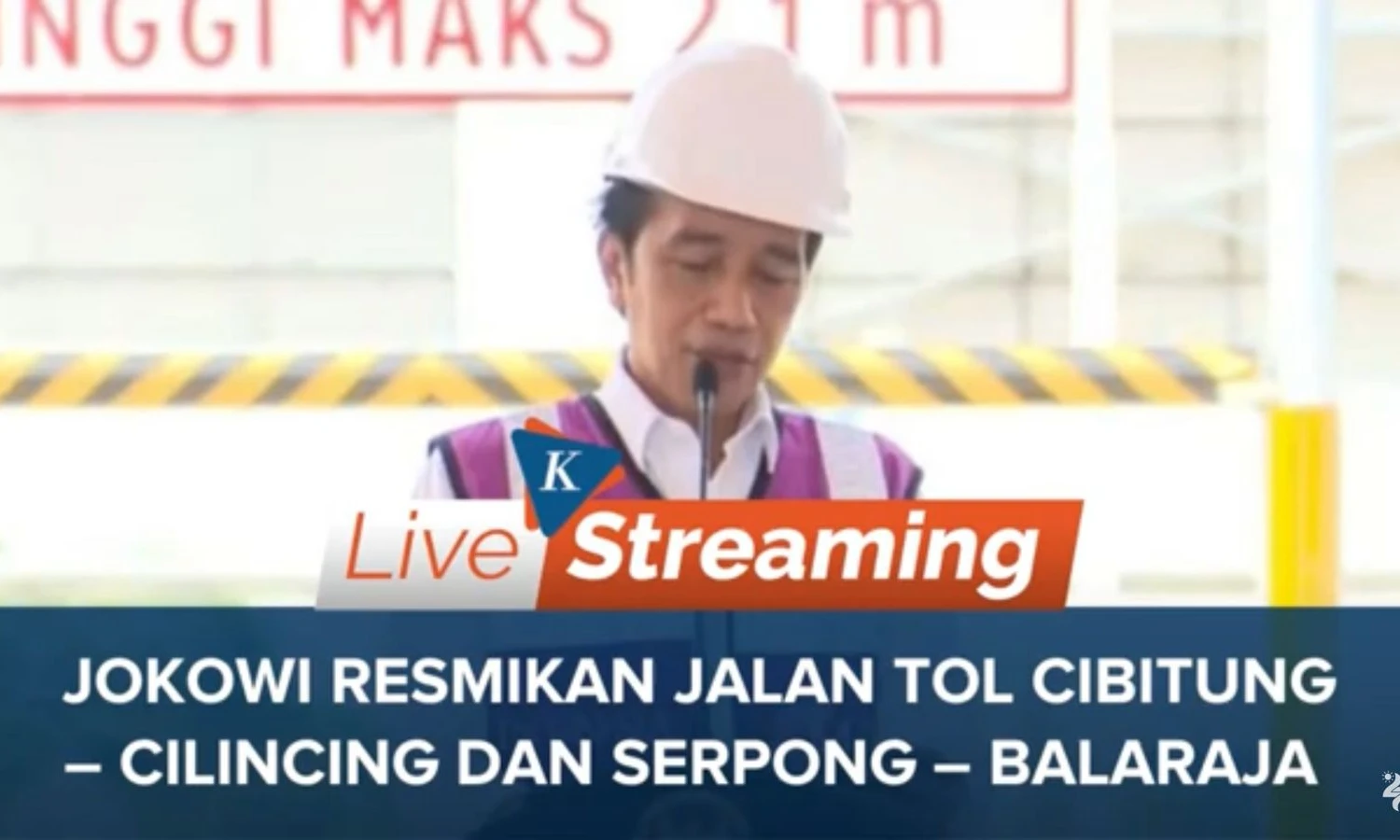 Jokowi Resmikan 2 Jalan Tol di Gerbang Tol Gabus Bekasi